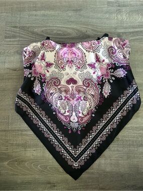Paisley Bandana Scarf illusion top